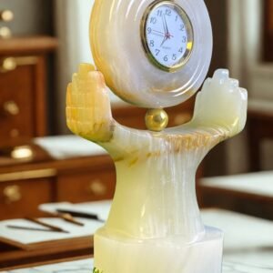 Hand Crafted Marble Dua Clock