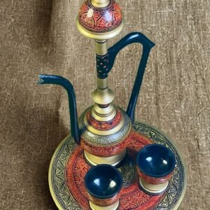 Hand Crafted Wooden Surahi Set in Different Colors