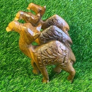 Hand Crafted Wooden Camel Set