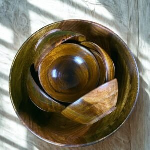 Wooden Small Bowl Set