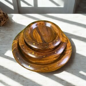Wooden Plate Set