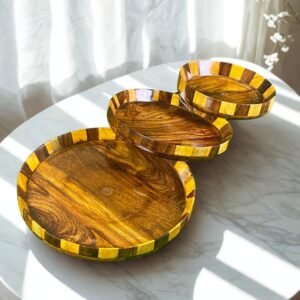 Wooden Circe Plates Set