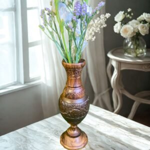 Hand Crafted Wooden Large Vase