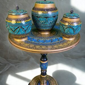 Hand Crafted Wooden Premium Candy Jar in Different Colors